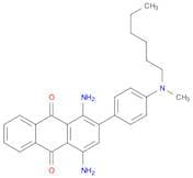 1,4-Diamino-2-(4-(hexyl(methyl)amino)phenyl)anthracene-9,10-dione
