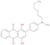 2-(4-(Hexyl(methyl)amino)phenyl)-1,4-dihydroxyanthracene-9,10-dione