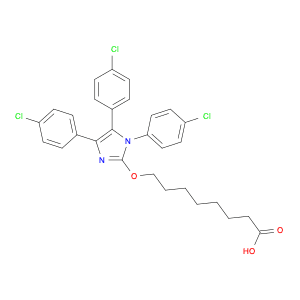 Octanoic acid, 8-[[1,4,5-tris(4-chlorophenyl)-1H-imidazol-2-yl]oxy]-