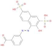 Benzoic acid, 3-[(2-hydroxy-3,6-disulfo-1-naphthalenyl)azo]-