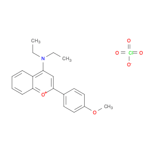 1-Benzopyrylium, 4-(diethylamino)-2-(4-methoxyphenyl)-, perchlorate