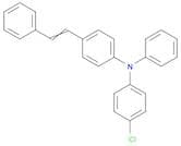 Benzenamine, 4-chloro-N-phenyl-N-[4-(2-phenylethenyl)phenyl]-