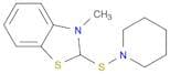 Piperidine, 1-[(2,3-dihydro-3-methyl-2-benzothiazolyl)thio]-