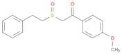Ethanone, 1-(4-methoxyphenyl)-2-[(2-phenylethyl)sulfinyl]-