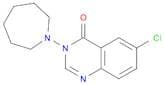4(3H)-Quinazolinone, 6-chloro-3-(hexahydro-1H-azepin-1-yl)-
