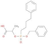 Propanoic acid, 2-[[(4-phenylbutyl)(phenylmethoxy)phosphinyl]oxy]-