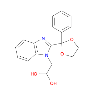 1,1-Ethanediol, 2-[2-(2-phenyl-1,3-dioxolan-2-yl)-1H-benzimidazol-1-yl]-