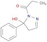 1H-Pyrazol-5-ol, 4,5-dihydro-1-(1-oxopropyl)-5-phenyl-