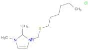 1H-Imidazolium, 1-[(hexylthio)methyl]-2,3-dimethyl-, chloride