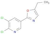 Pyridine, 2,3-dichloro-5-(5-ethyl-2-oxazolyl)-