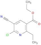 3-Pyridinecarboxylic acid, 6-chloro-5-cyano-2-ethyl-, ethyl ester