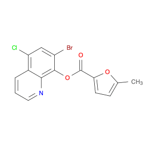 2-Furancarboxylic acid, 5-methyl-, 7-bromo-5-chloro-8-quinolinyl ester