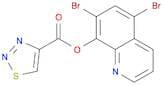 1,2,3-Thiadiazole-4-carboxylic acid, 5,7-dibromo-8-quinolinyl ester