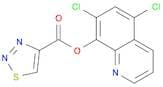1,2,3-Thiadiazole-4-carboxylic acid, 5,7-dichloro-8-quinolinyl ester