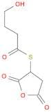 Butanethioic acid, 4-hydroxy-, S-(tetrahydro-2,5-dioxo-3-furanyl) ester