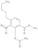 Benzoic acid, 2-(acetyloxy)-3-nitro-4-pentyl-, methyl ester