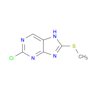 2-Chloro-8-(methylthio);-7H-purine