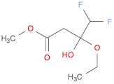 Butanoic acid, 3-ethoxy-4,4-difluoro-3-hydroxy-, methyl ester