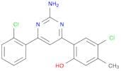 Phenol, 2-[2-amino-6-(2-chlorophenyl)-4-pyrimidinyl]-4-chloro-5-methyl-
