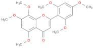 4H-1-Benzopyran-4-one, 5,7,8-trimethoxy-2-(2,4,6-trimethoxyphenyl)-