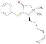 Cyclopentanone, 3-(3,5-hexadienyl)-4,4-dimethyl-2-(phenylthio)-, trans-