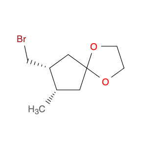 1,4-Dioxaspiro[4.4]nonane, 7-(bromomethyl)-8-methyl-, cis-