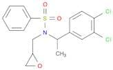 N-[1-(3,4-DICHLOROPHENYL)ETHYL]-N-(OXIRAN-2-YLMETHYL)BENZENESULFONAMIDE