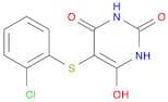 2,4(1H,3H)-Pyrimidinedione, 5-[(2-chlorophenyl)thio]-6-hydroxy-