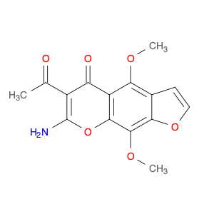 5H-Furo[3,2-g][1]benzopyran-5-one, 6-acetyl-7-amino-4,9-dimethoxy-