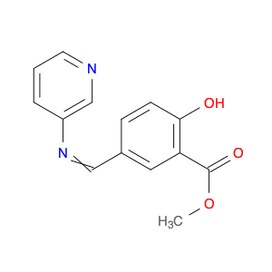 Benzoic acid, 2-hydroxy-5-[(3-pyridinylimino)methyl]-, methyl ester
