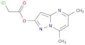 6-Chloro-5,7-dimethylpyrazolo[1,5-a]pyrimidin-2-yl acetate