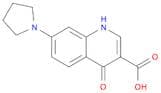 3-Quinolinecarboxylic acid, 1,4-dihydro-4-oxo-7-(1-pyrrolidinyl)-