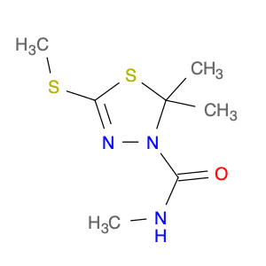1,3,4-Thiadiazole-3(2H)-carboxamide, N,2,2-trimethyl-5-(methylthio)-