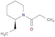 Piperidine, 2-ethyl-1-(1-oxopropyl)-, (S)-
