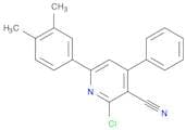 3-Pyridinecarbonitrile, 2-chloro-6-(3,4-dimethylphenyl)-4-phenyl-