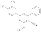 3-Pyridinecarbonitrile, 6-(3,4-dimethylphenyl)-2-methoxy-4-phenyl-
