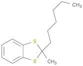 1,3-Benzodithiole, 2-hexyl-2-methyl-