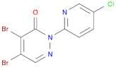 3(2H)-Pyridazinone, 4,5-dibromo-2-(5-chloro-2-pyridinyl)-