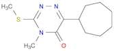 1,2,4-Triazin-5(4H)-one, 6-cycloheptyl-4-methyl-3-(methylthio)-