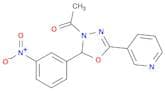 1,3,4-Oxadiazole, 3-acetyl-2,3-dihydro-2-(3-nitrophenyl)-5-(3-pyridinyl)-