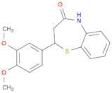 1,5-Benzothiazepin-4(5H)-one, 2-(3,4-dimethoxyphenyl)-2,3-dihydro-