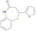 1,5-Benzothiazepin-4(5H)-one, 2-(2-furanyl)-2,3-dihydro-