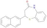 1,5-Benzothiazepin-4(5H)-one, 2,3-dihydro-2-(2-naphthalenyl)-