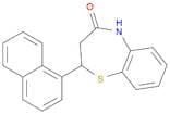 1,5-Benzothiazepin-4(5H)-one, 2,3-dihydro-2-(1-naphthalenyl)-