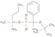 Phosphonic acid, [1-phenyl-1-[(trimethylsilyl)oxy]ethyl]-, ethyltrimethylsilyl ester