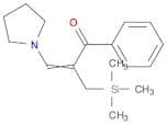 2-Propen-1-one, 1-phenyl-3-(1-pyrrolidinyl)-2-[(trimethylsilyl)methyl]-