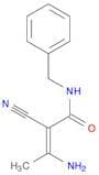 2-Butenamide, 3-amino-2-cyano-N-(phenylmethyl)-, (Z)-