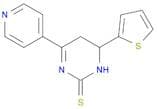 2(1H)-Pyrimidinethione, 5,6-dihydro-4-(4-pyridinyl)-6-(2-thienyl)-