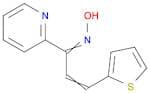2-Propen-1-one, 1-(2-pyridinyl)-3-(2-thienyl)-, oxime