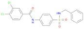 Benzamide, 3,4-dichloro-N-[4-[[(phenylmethyl)amino]sulfonyl]phenyl]-